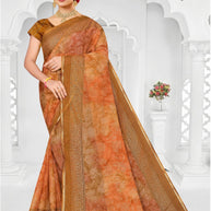 Classic Printed Saree with Blouse Piece for Timeless Traditional Style  | SNR-IMAGE