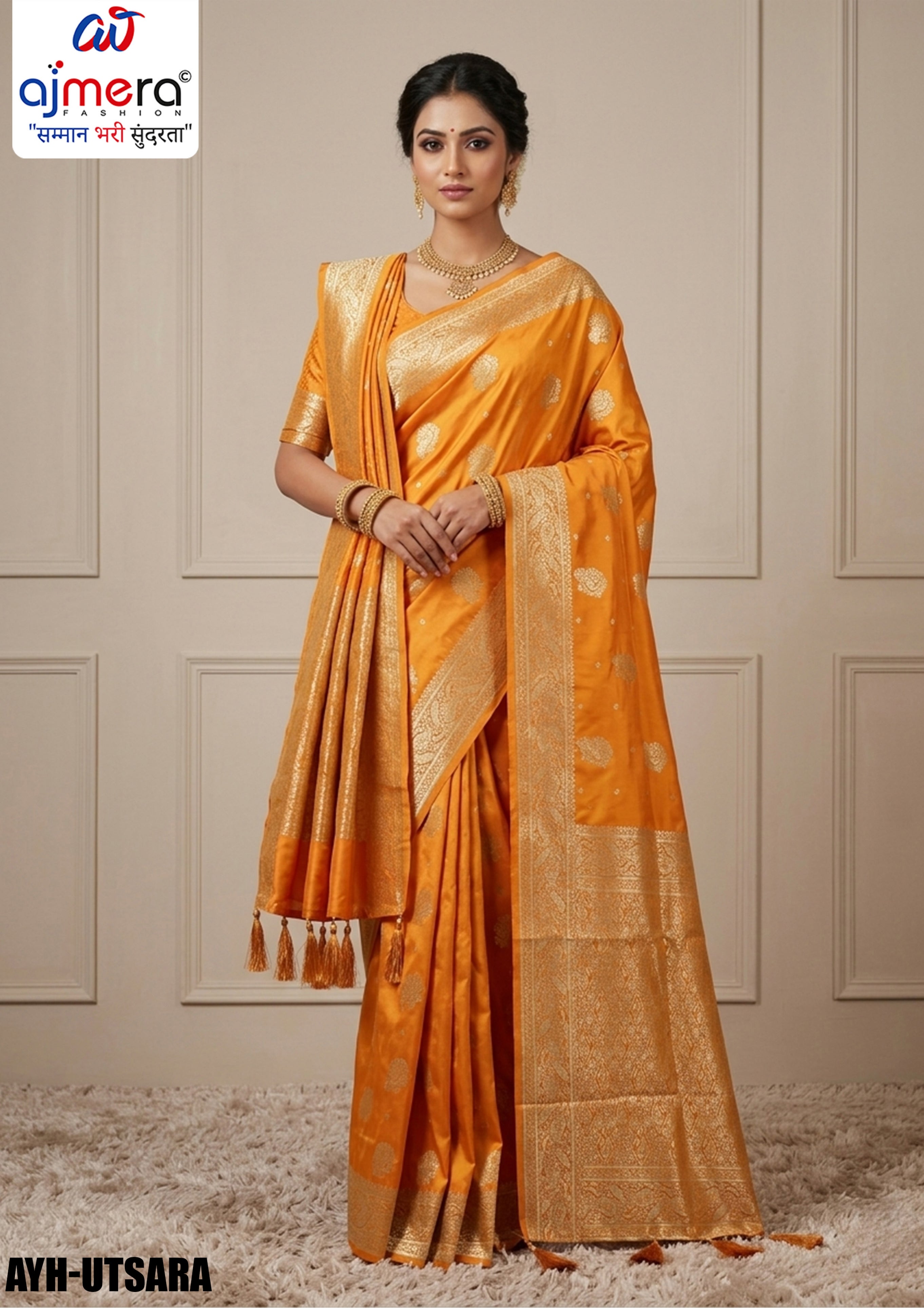Rapier Jacquard Silk Saree With Blouse Piece | AYH-UTSARA