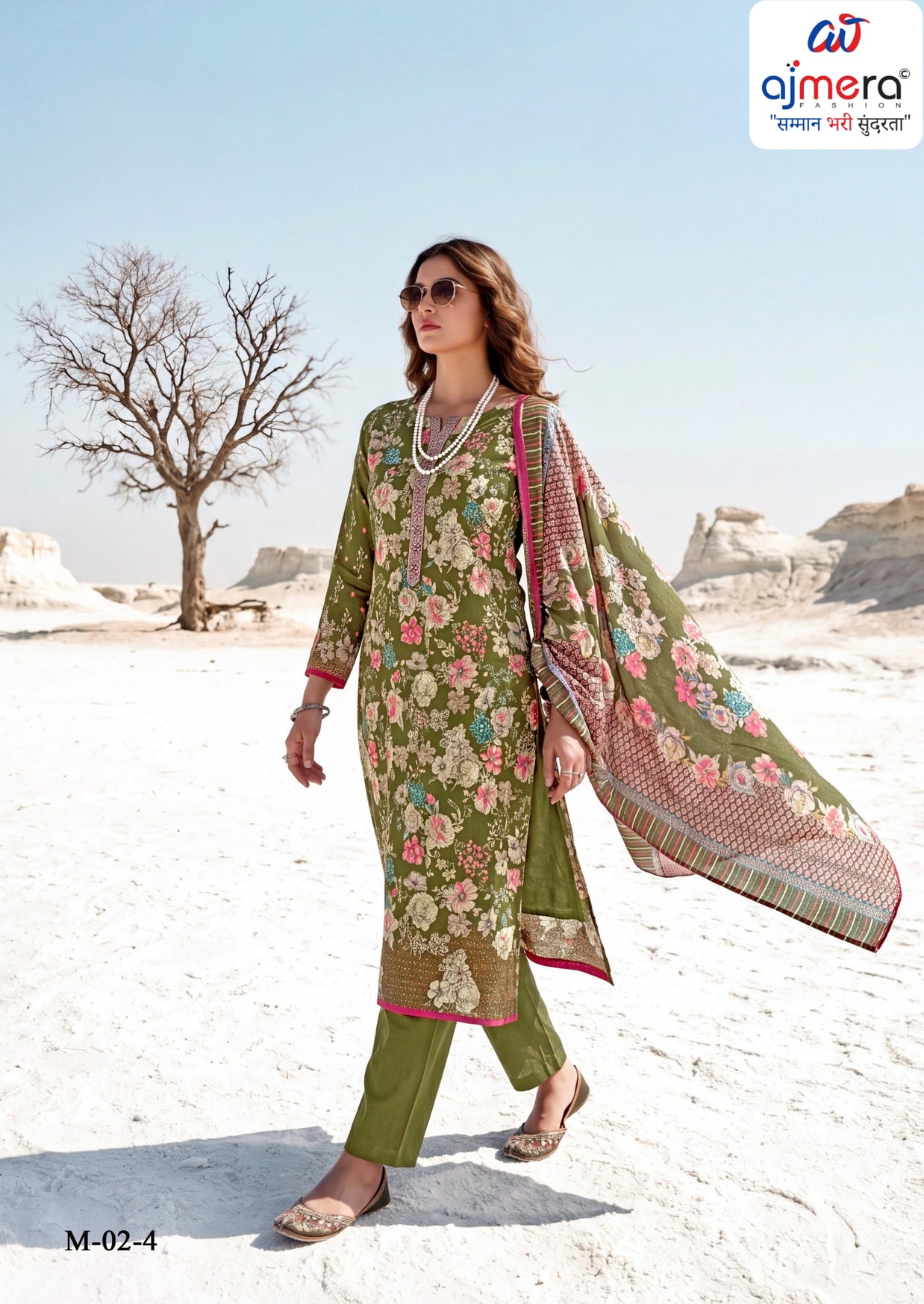 Premium Pure Jaam Cotton Unstitched Suit Set | VAS-LUMINA