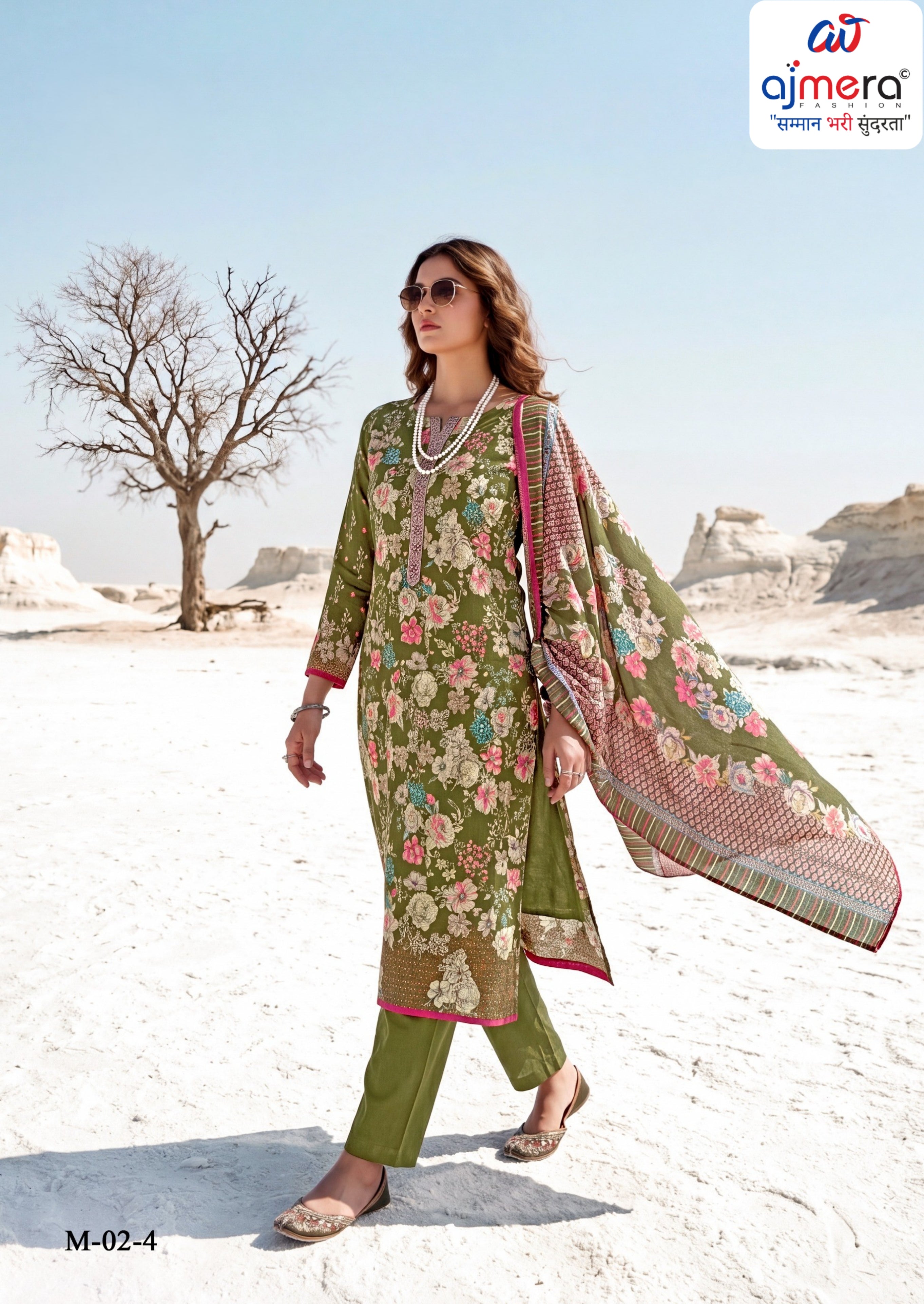 Premium Pure Jaam Cotton Unstitched Suit Set | VAS-LUMINA
