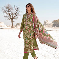 Premium Pure Jaam Cotton Unstitched Suit Set | VAS-LUMINA