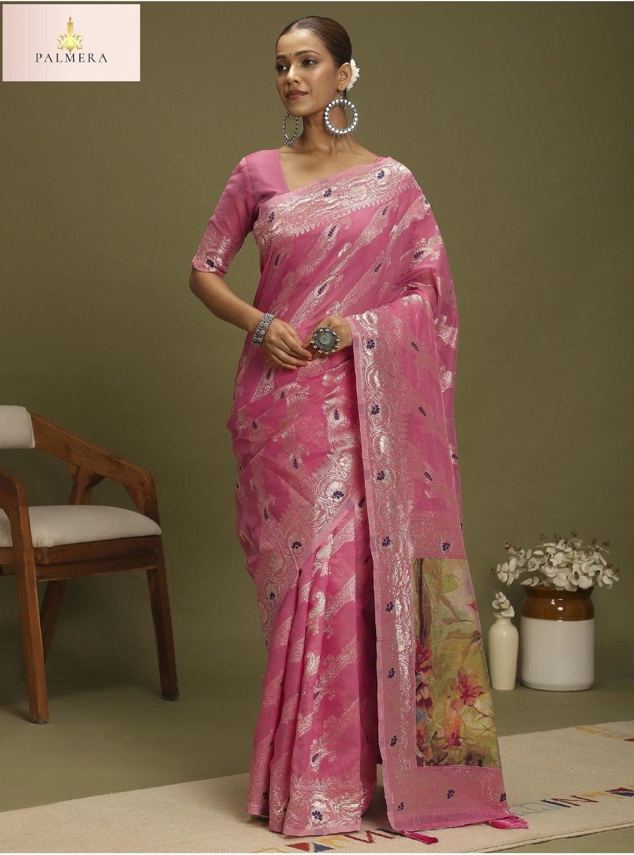 Palmera Saree Manufacturer and Palmera Saree Supplier | ALL-VANAYA-05