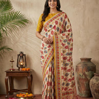 Ganga Silk Saree with Blouse for Premium Ethnic and Designer Wear | ALL-GANGA-30