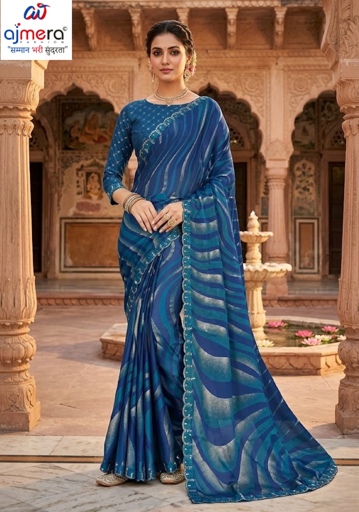 Trendy Printed Saree with Blouse Piece for Women’s Ethnic Wardrobe  | RDD-ZIYA