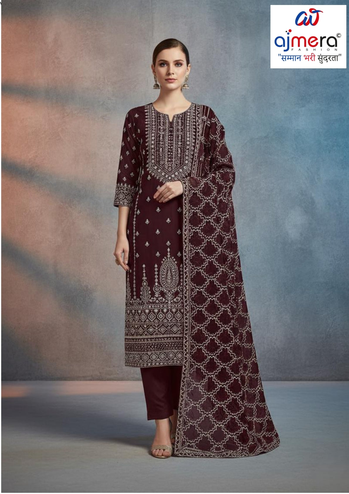 Premium Designer Unstitched Suit Set | MON-151