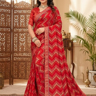 Classic Printed Saree with Blouse Piece for Timeless Traditional Style | RDD-NIKITA VOL-02