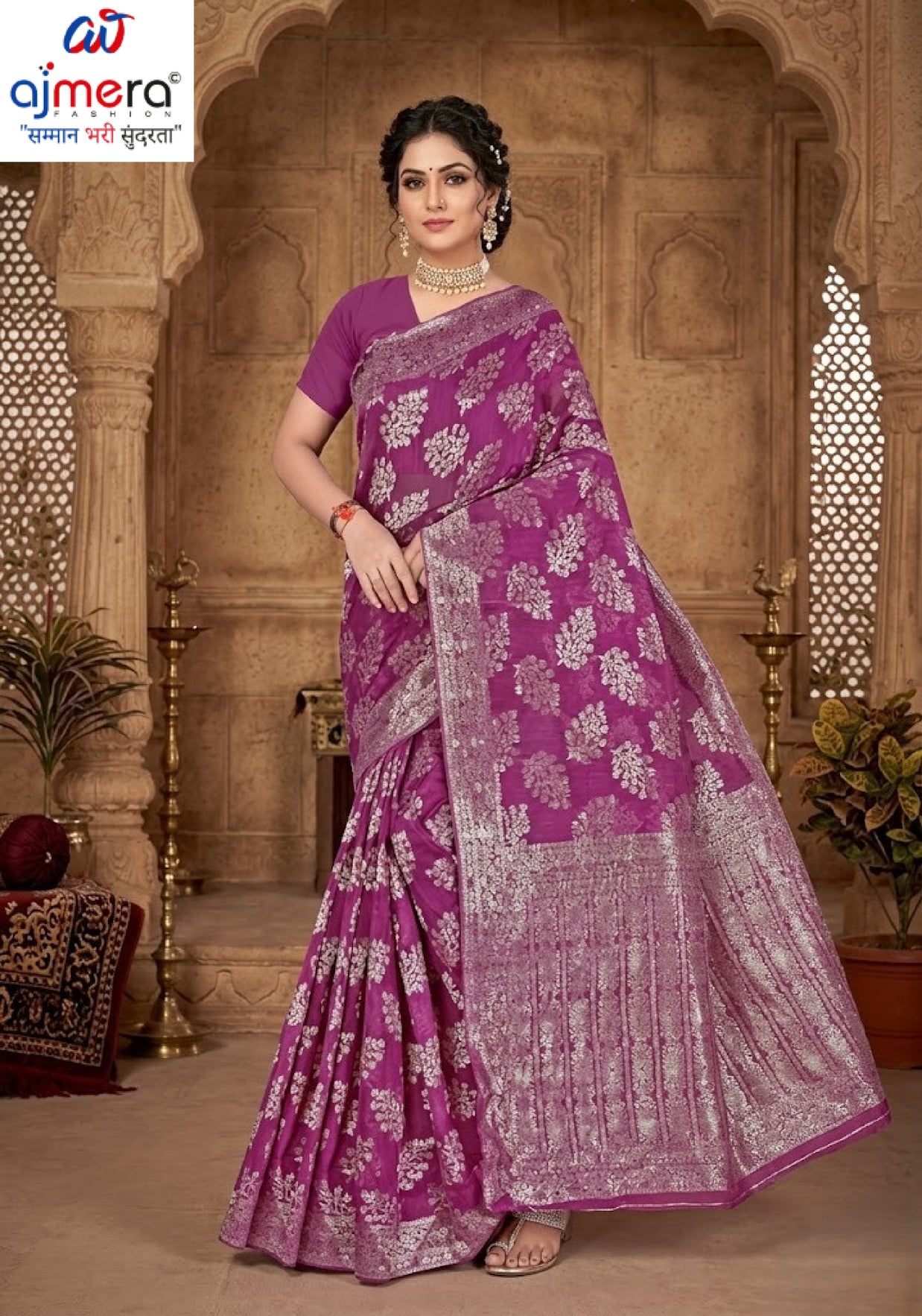 Sophisticated Rapier Silk Matching Saree With Blouse Piece | DBU-SHILPA QUEEN