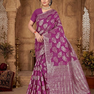 Sophisticated Rapier Silk Matching Saree With Blouse Piece | DBU-SHILPA QUEEN