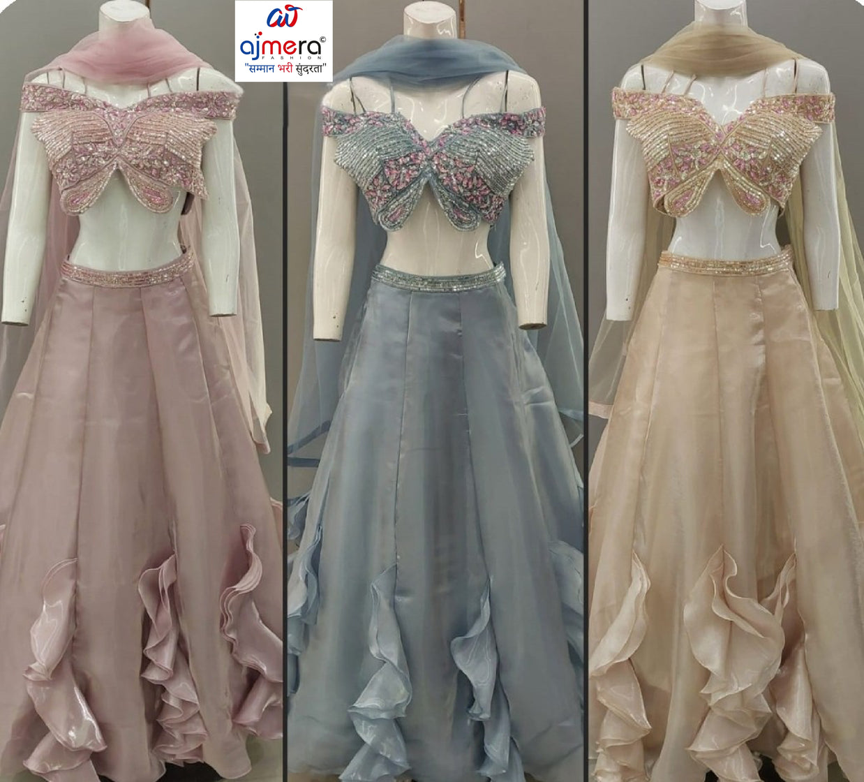 Designer Organza Gown for Women | YVD-YSC142P