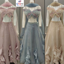 Designer Organza Gown for Women | YVD-YSC142P