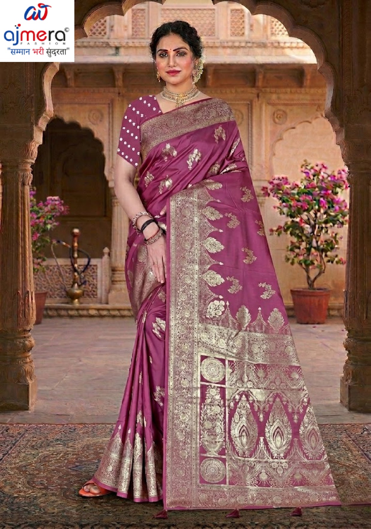 Exclusive Elegance Jacquard Silk Saree With Blouse Piece | TUL-MATWALI AANKHE SILK