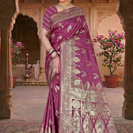 Exclusive Elegance Jacquard Silk Saree With Blouse Piece | TUL-MATWALI AANKHE SILK