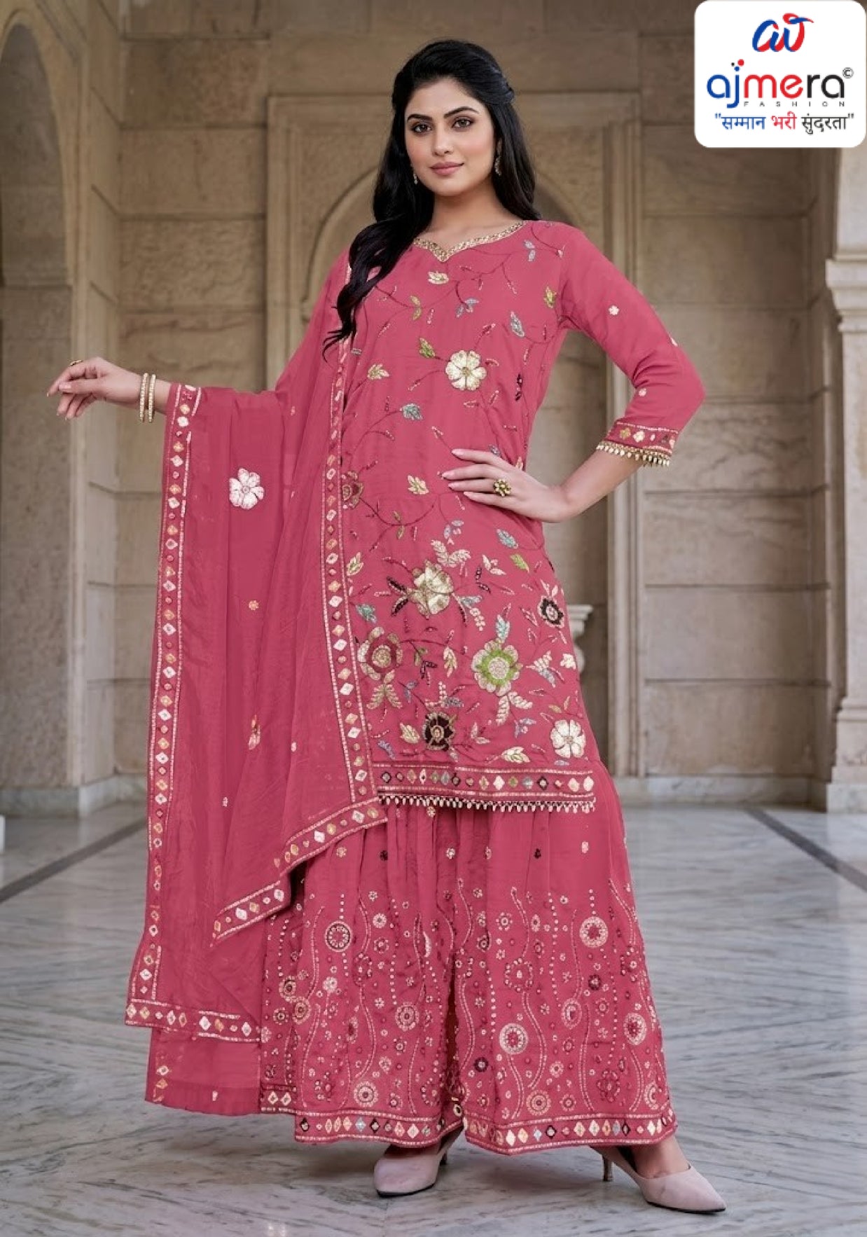 Designer Elegant Ethnic Kurti Set for Women | TOS-NILOFAR