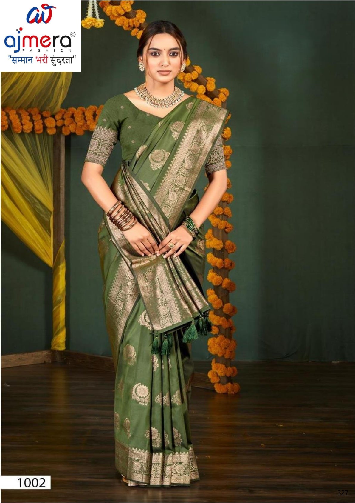 Elegant Jacquard Silk Saree with Designer Blouse Piece for Festive Elegance | SOJ-VARDAN SILK
