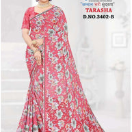 Fashionable Printed Saree with Blouse Piece for Festive Collection | GLC-TARASHA