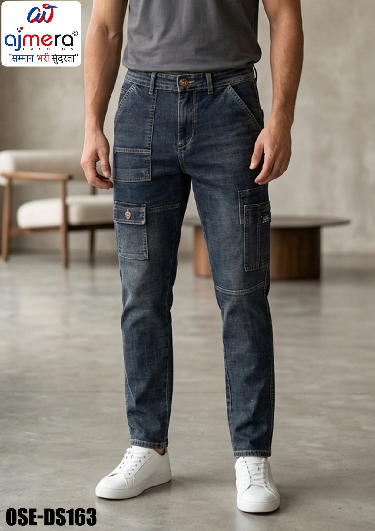 Premium Men's Denim Jeans for Casual & Everyday Wear | OSE-DS163