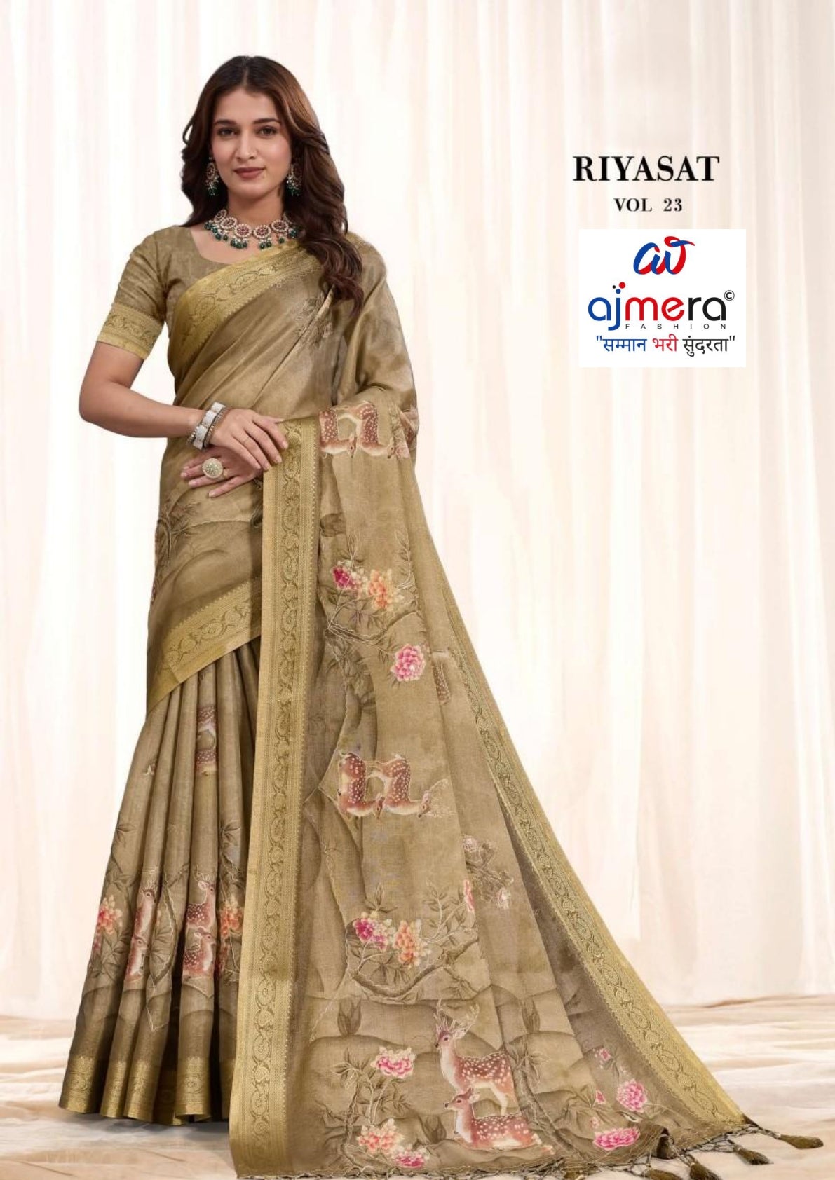 Premium Printed Saree with Matching Blouse Piece for Ethnic Elegance | RMF-RIYASAT VOL-23