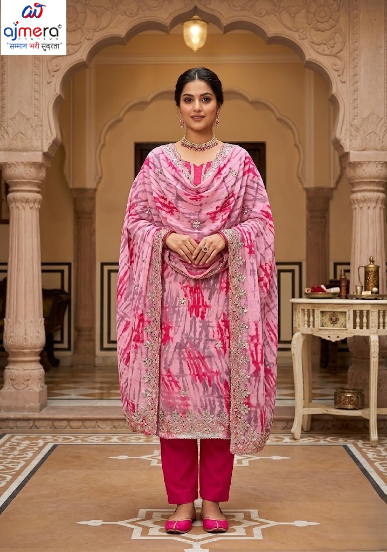 Exclusive Organza Unstitched Suit Set | KVV-JAIPURI BLAST VOL-2