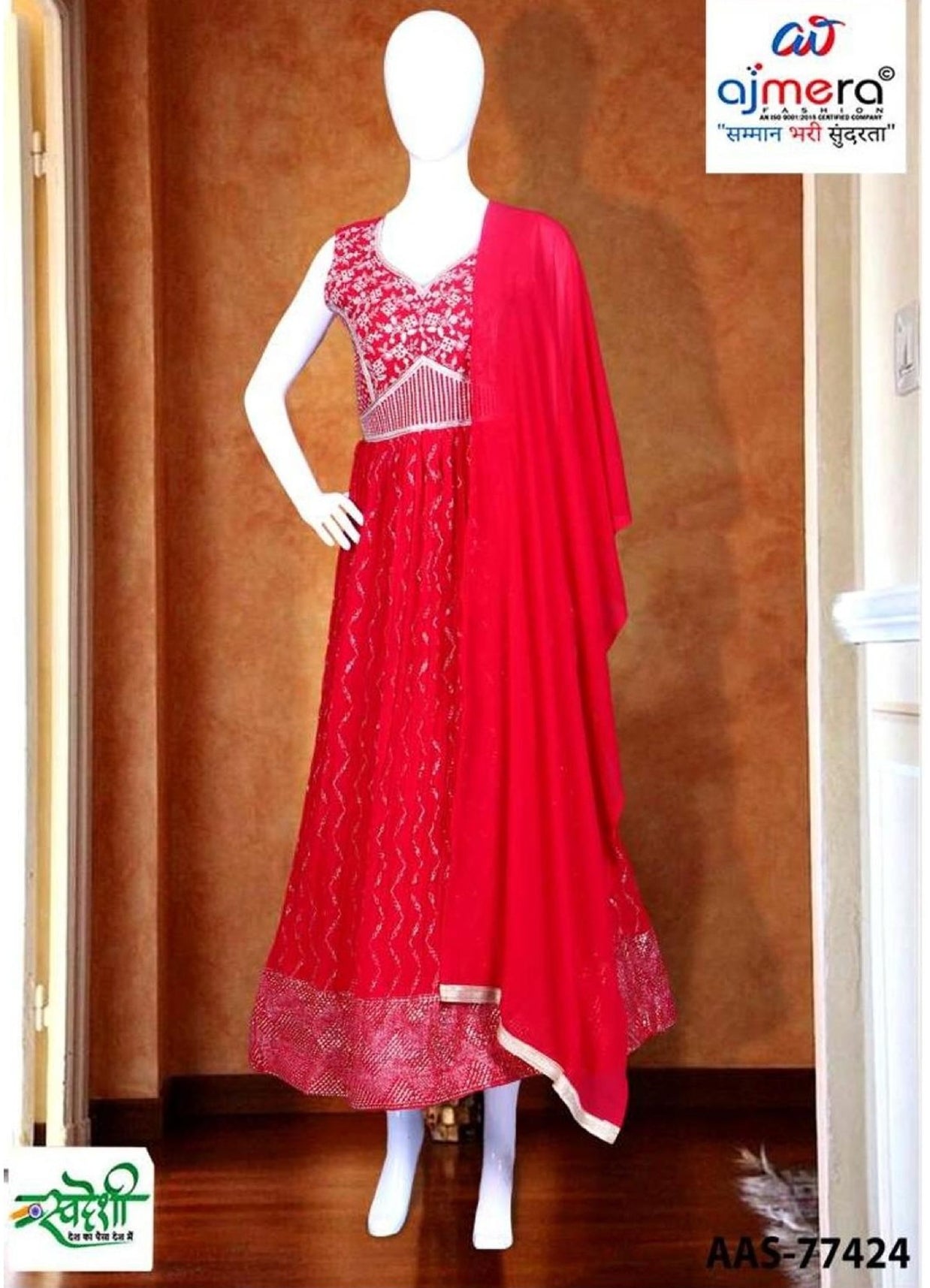Elegant Designer Party Wear Gown for Women | AAS-77424