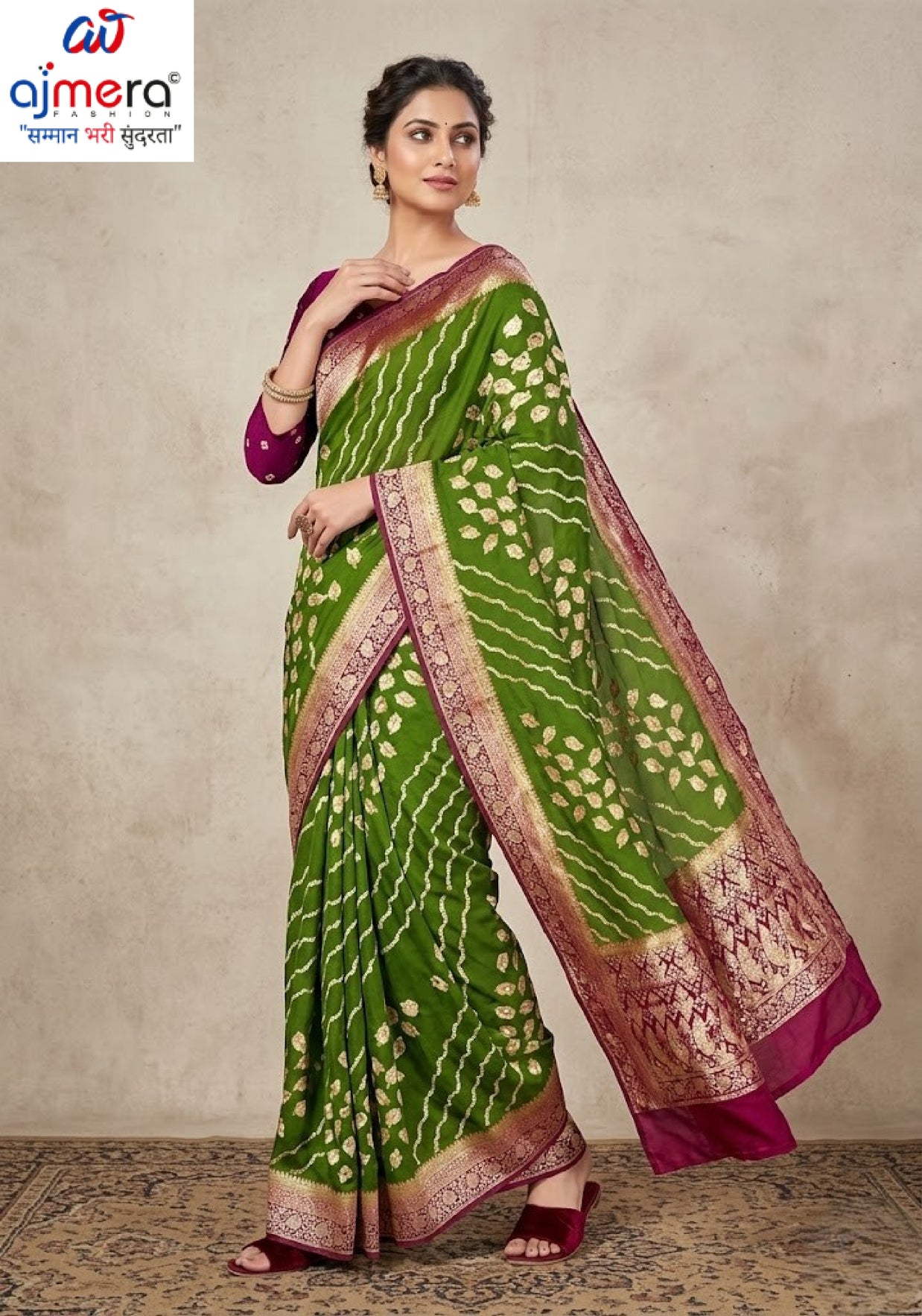 Premium Jacquard Silk Saree with Matching Blouse Piece for Ethnic Celebrations | DNA-DREAM LIGHT
