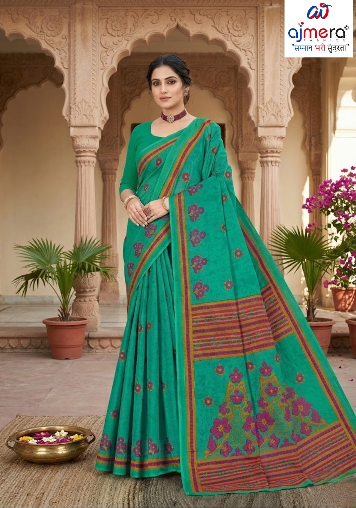 Premium Cotton Saree with Blouse Piece for Premium Ethnic and Traditional Wear | TLS-CHITRALEKHA WITH BP