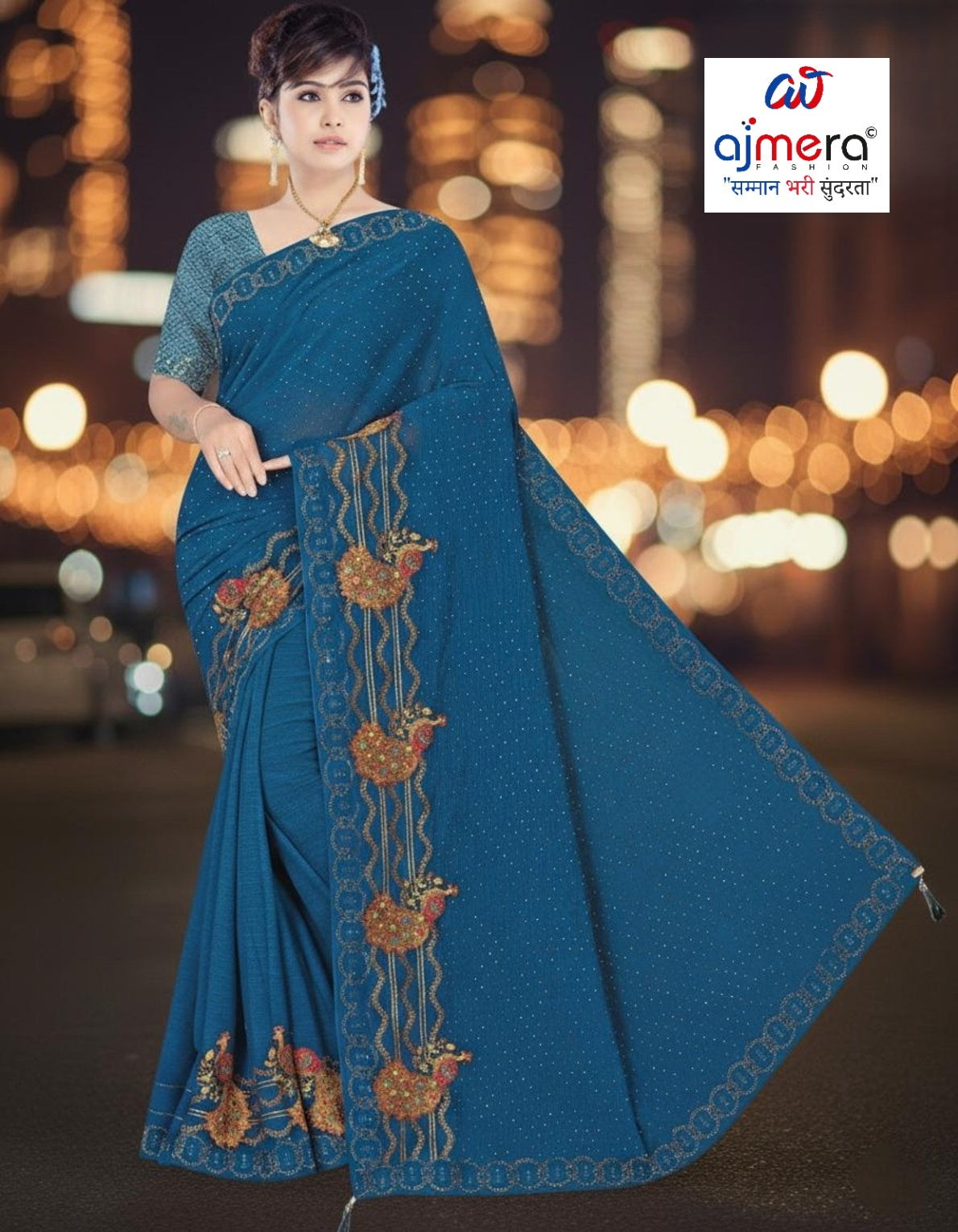 Bulk Saree Supplier with Blouse Piece for Premium Ethnic and Traditional Wear | VKM-ANEK