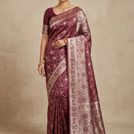 Royal Charm Jacquard Silk Saree With Blouse Piece | MRF-SARA