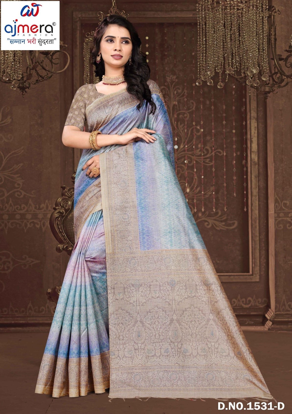 Premium Cotton Saree with Blouse Piece for Premium Ethnic and Traditional Wear | PUT-DILRUBA