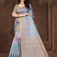 Premium Cotton Saree with Blouse Piece for Premium Ethnic and Traditional Wear | PUT-DILRUBA
