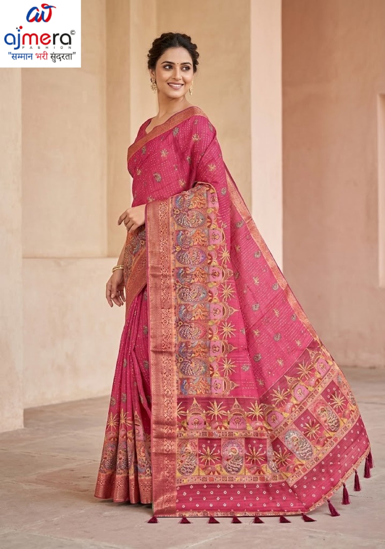 Premium Charm Jacquard Silk Saree With Blouse Piece | DNA-GIPSY