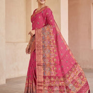Premium Charm Jacquard Silk Saree With Blouse Piece | DNA-GIPSY