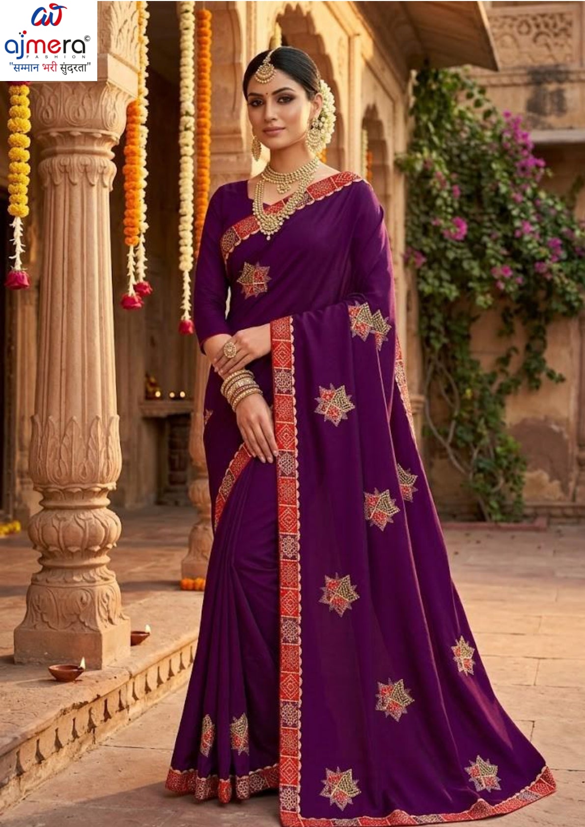 Lycra Dyed Matching Saree with Blouse Piece for Premium Ethnic and Traditional Wear | SRS-MASTI TIME