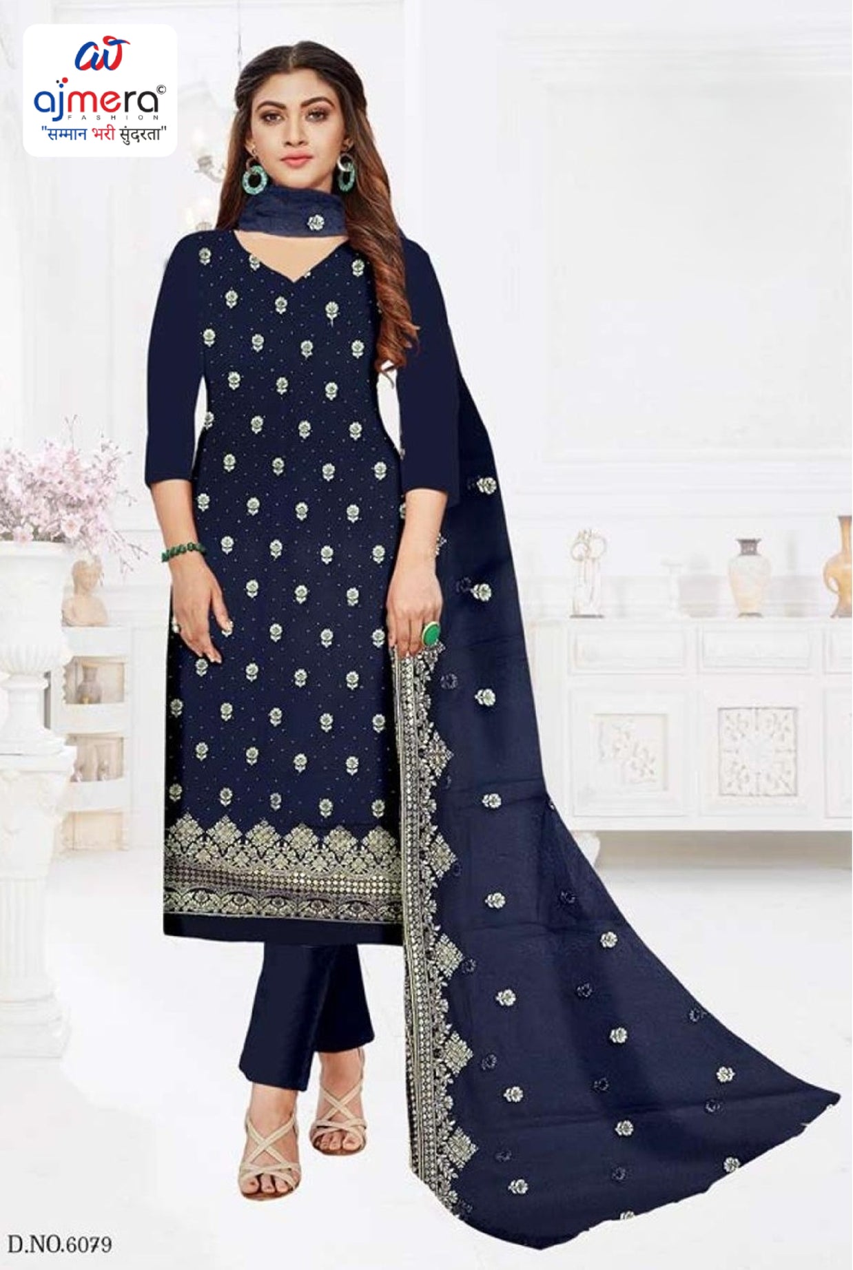 Elegant Georgette Unstitched Suit Material | LEO-6079