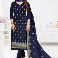 Elegant Georgette Unstitched Suit Material | LEO-6079