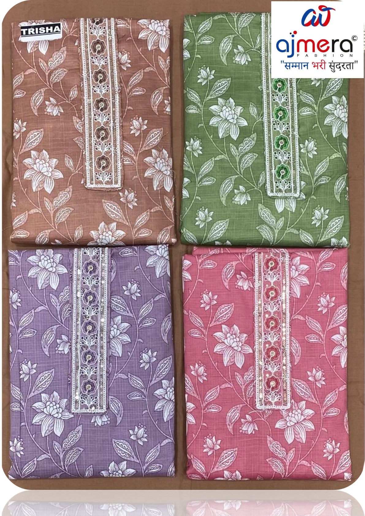 Premium Cotton Unstitched Suit Set | KRN-TRISHA