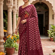 Designer Printed Saree with Blouse Piece for Special Occasions | SSR-SWETA