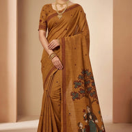 Fashionable Jacquard Silk Saree with Blouse Piece for Special Events | CUT-11667