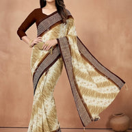Trendy Printed Saree with Blouse Piece for Women’s Ethnic Wardrobe  | CAS-PURNIMA