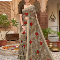 Stylish Printed Saree with Blouse Piece for Traditional Celebrations  | GPT-BIJLI-2