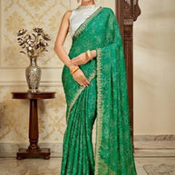 Elegant Printed Saree with Designer Blouse Piece for Festive Wear | RDD-SIGNATURE