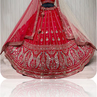 Hand Work And Beads Work Lehenga Choli With Dupatta Manufacturer Supplier Exporter|ABF-HASHTAG