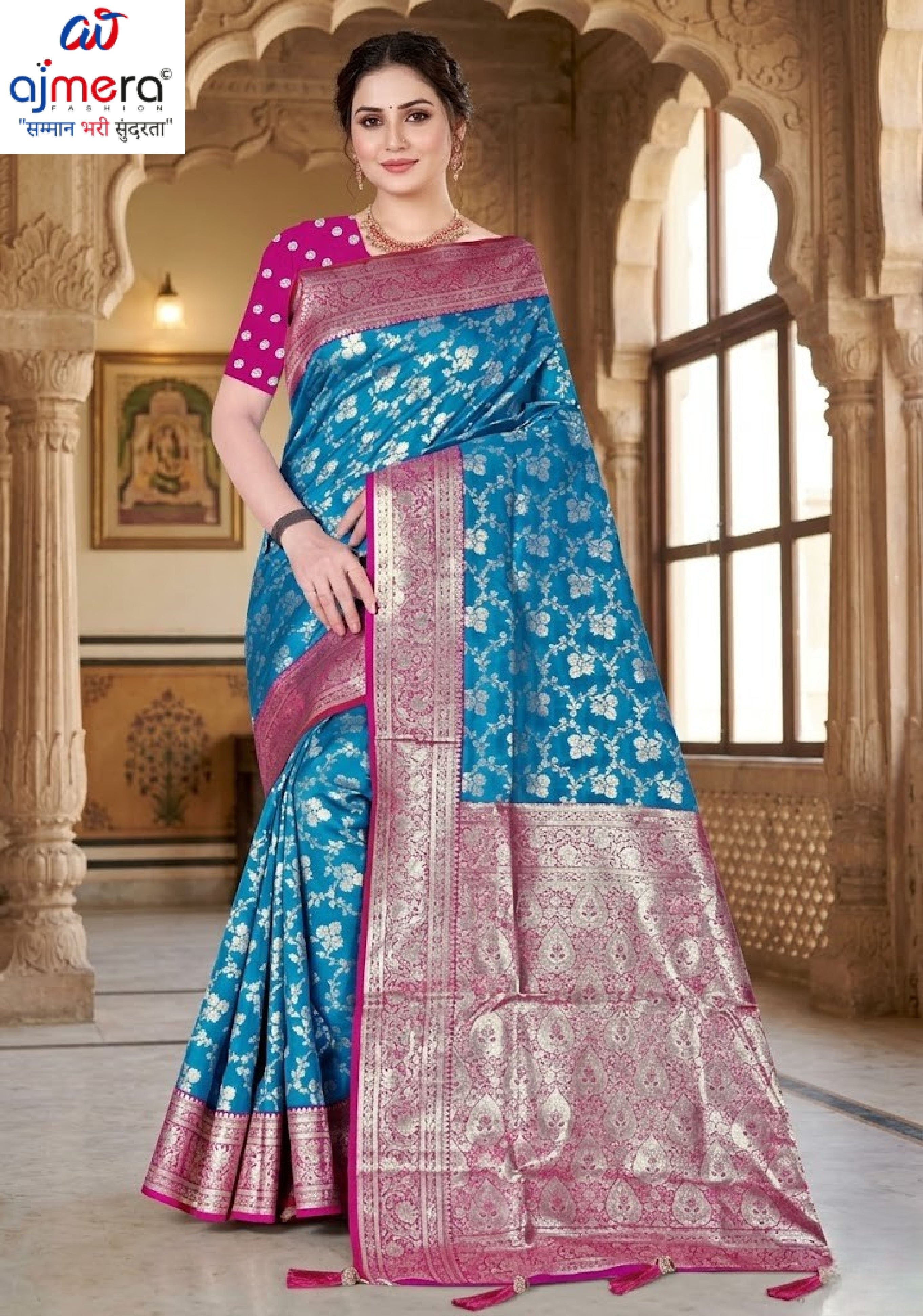Signature Jacquard Silk Saree With Blouse Piece | TUL-BANARSI PURE SILK VOL-02