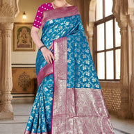 Signature Jacquard Silk Saree With Blouse Piece | TUL-BANARSI PURE SILK VOL-02