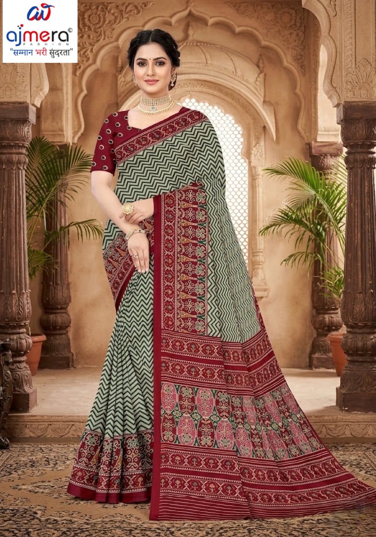 Trendy Printed Saree with Blouse Piece for Women’s Ethnic Wardrobe | PUS-DREAM GIRL-513