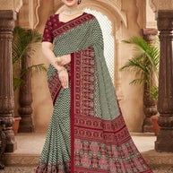 Trendy Printed Saree with Blouse Piece for Women’s Ethnic Wardrobe | PUS-DREAM GIRL-513