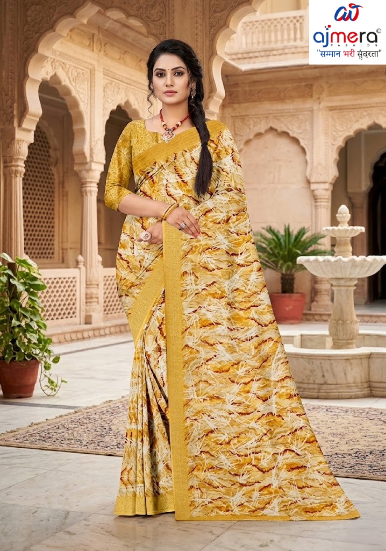 Khadi Print Loose Saree with Blouse for Premium Ethnic and Traditional Wear | GLC-LAPTOP