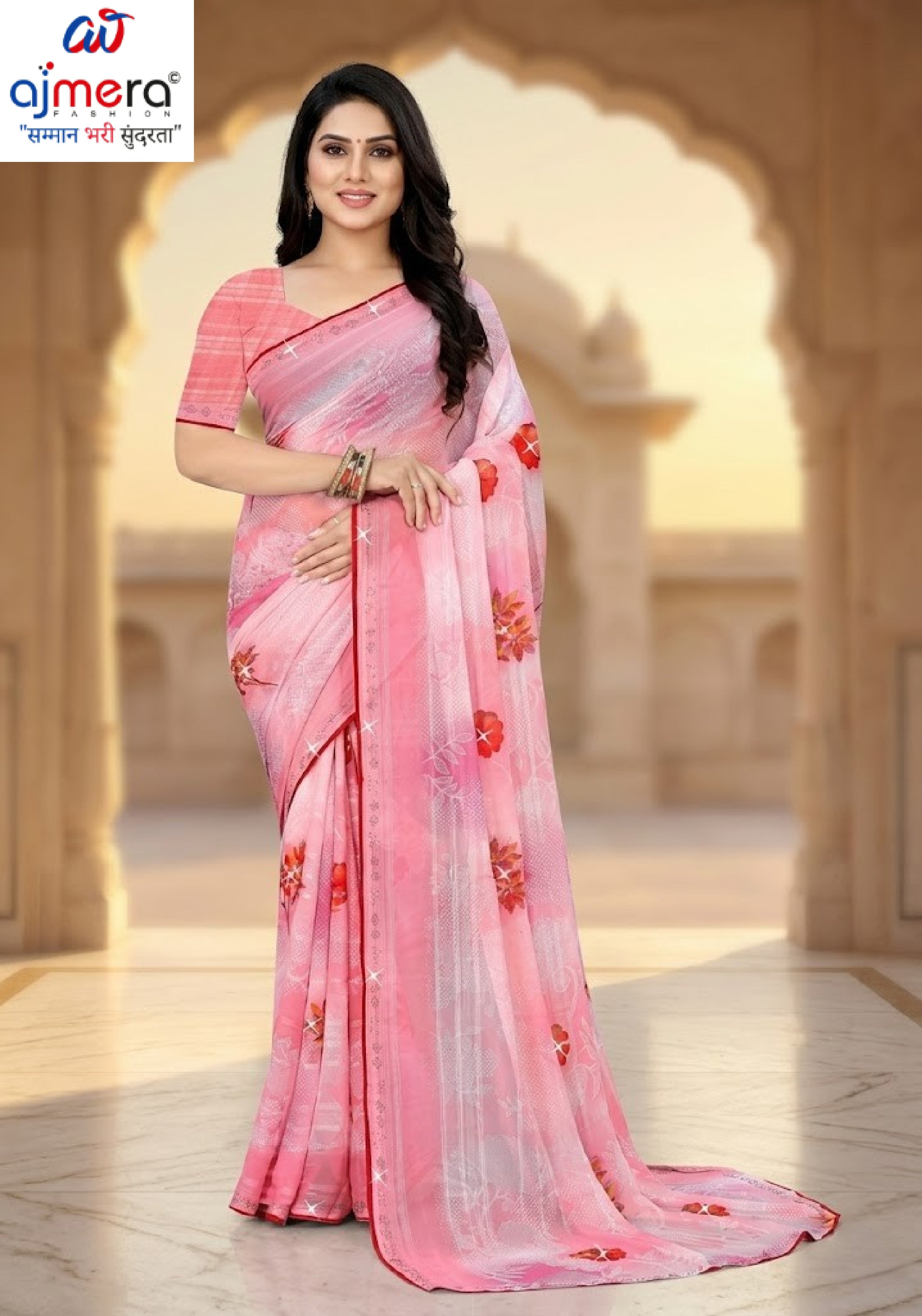 Graceful Printed Saree with Blouse Piece for Modern Ethnic Fashion | TTS-SAJAWAT VOL-2