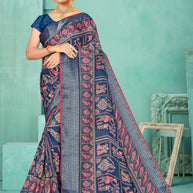 Graceful Printed Saree with Blouse Piece for Modern Ethnic Fashion  | SNR-RASHI