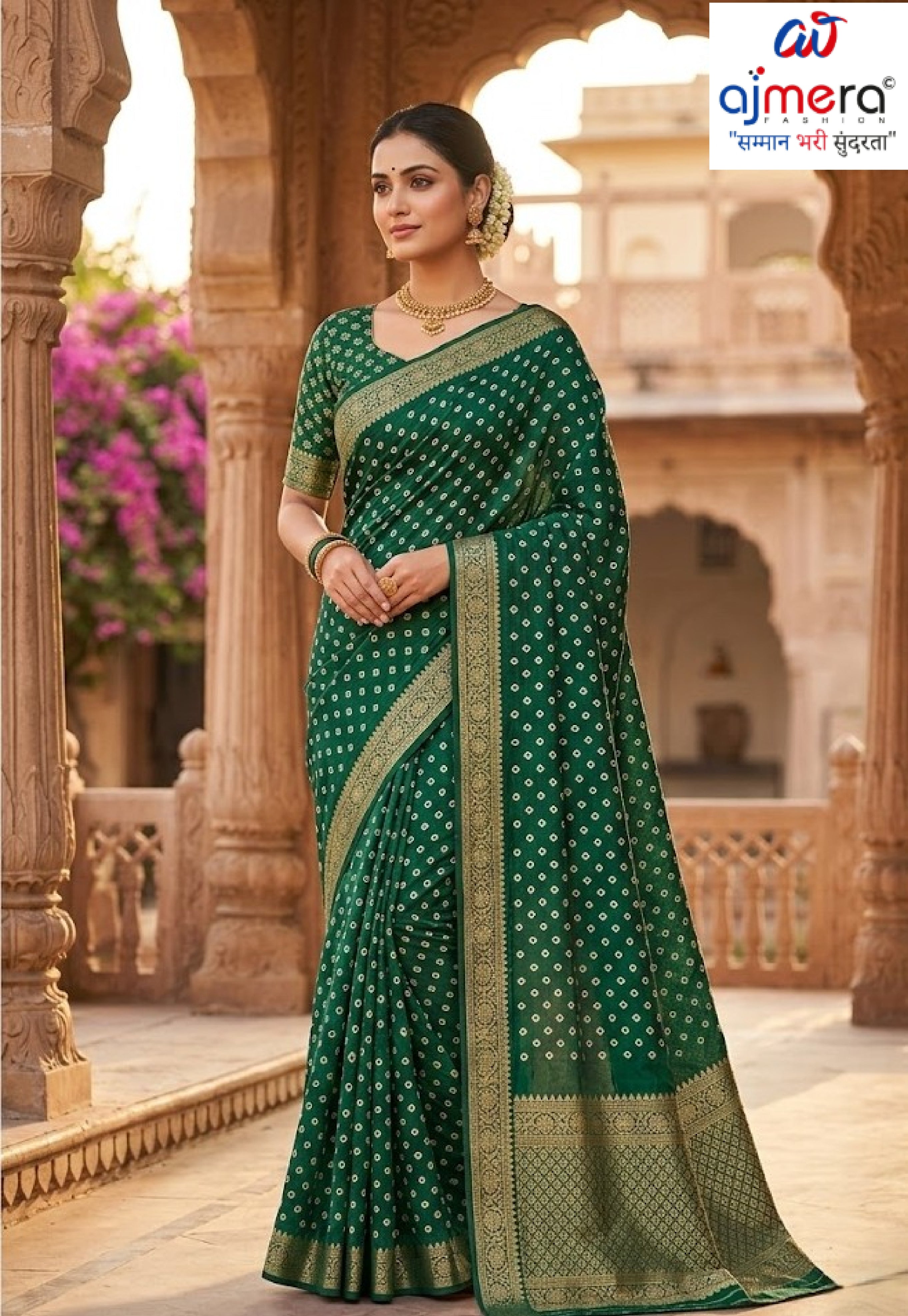 Stylish Printed Saree with Blouse Piece for Traditional Celebrations | SSR-BILLION