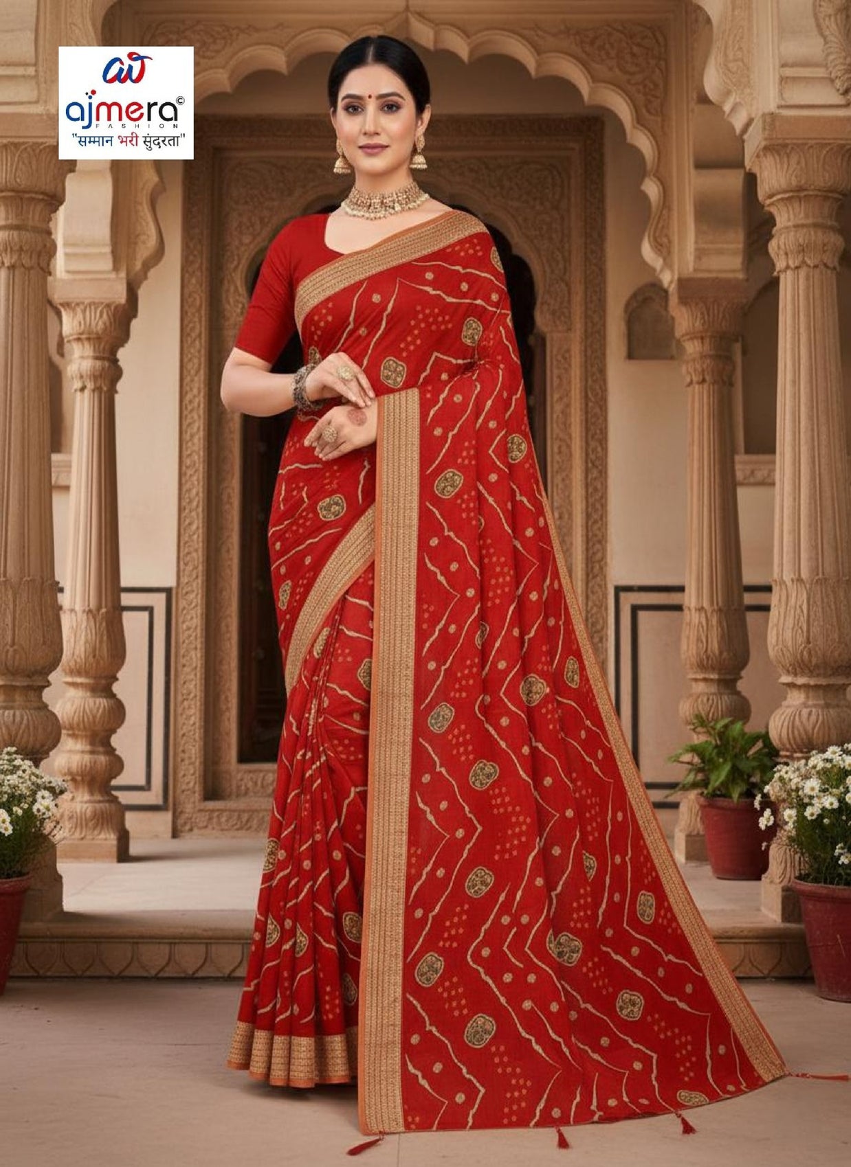 Trendy Printed Saree with Blouse Piece for Women’s Ethnic Wardrobe | GPT-GURUDEV
